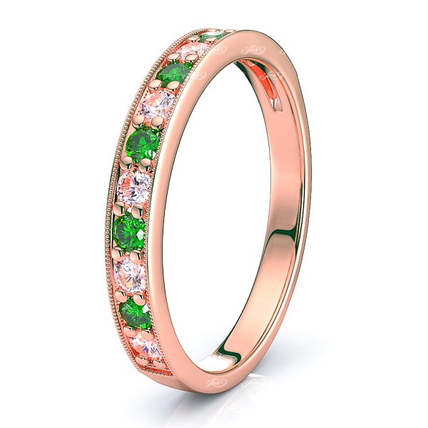 Rose Diamond and Emerald