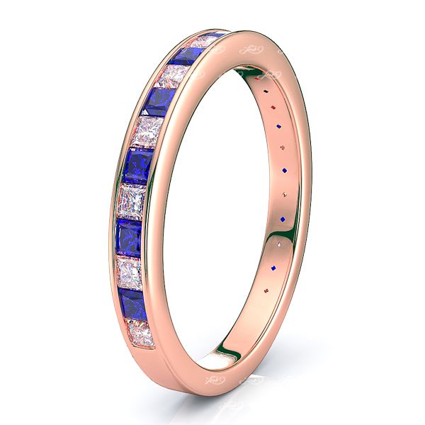Rose Diamond and Blue Sapphire