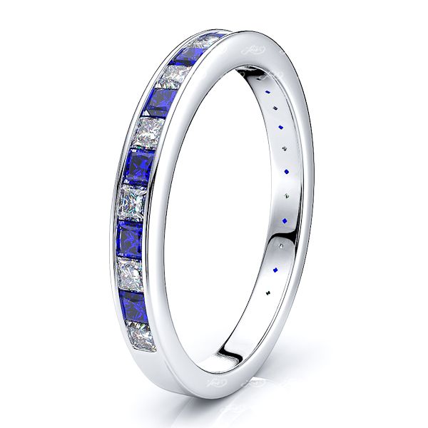 White Diamond and Blue Sapphire
