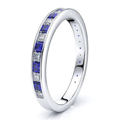 White Diamond and Blue Sapphire