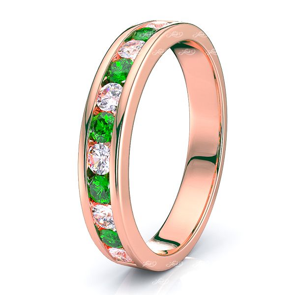 Rose Diamond and Emerald