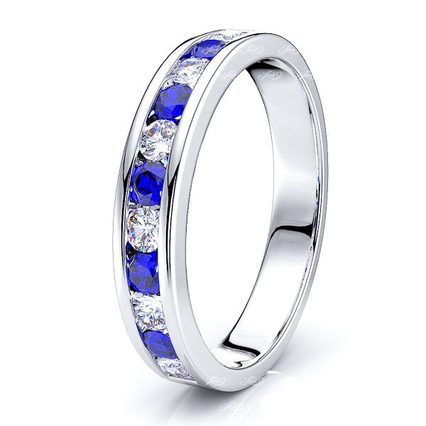 White Diamond and Blue Sapphire