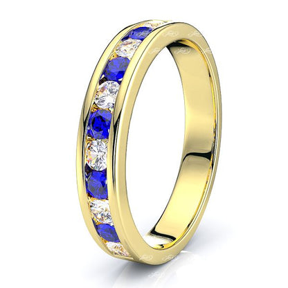 Yellow Diamond and Blue Sapphire