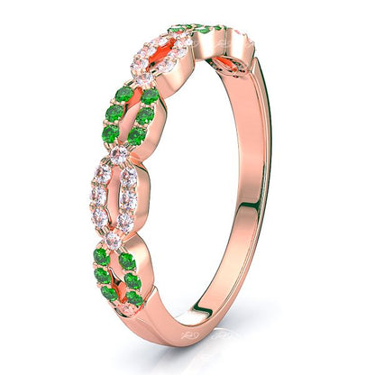 Rose Diamond and Emerald