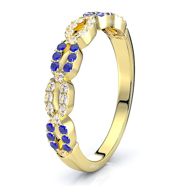 Yellow Diamond and Blue Sapphire