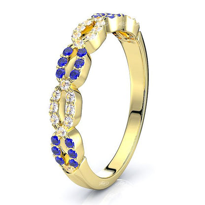 Yellow Diamond and Blue Sapphire