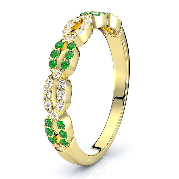 Yellow Diamond and Emerald