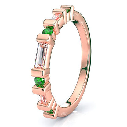 Rose Diamond and Emerald