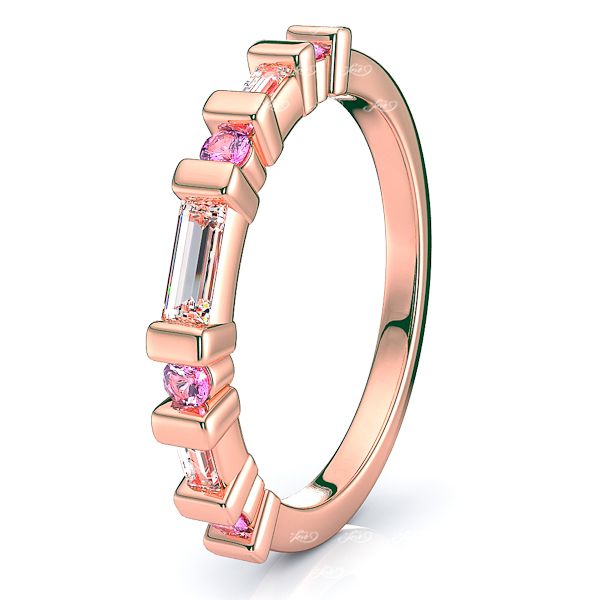 Rose Diamond and Pink Sapphire