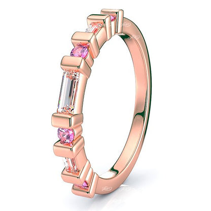 Rose Diamond and Pink Sapphire