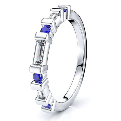White Diamond and Blue Sapphire