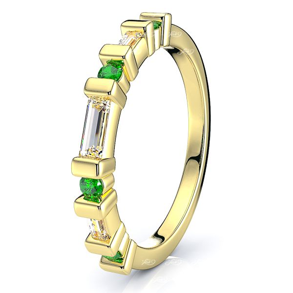 Yellow Diamond and Emerald