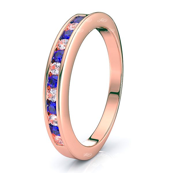 Rose Diamond and Blue Sapphire