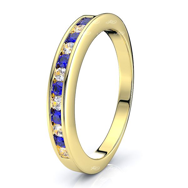 Yellow Diamond and Blue Sapphire