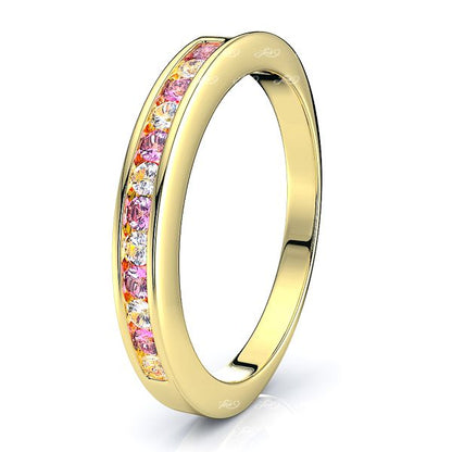 Yellow Diamond and Pink Sapphire