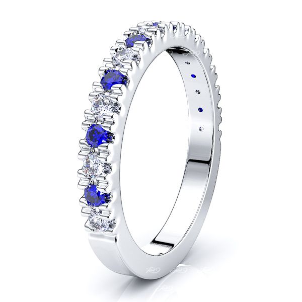 White Diamond and Blue Sapphire