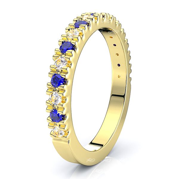 Yellow Diamond and Blue Sapphire