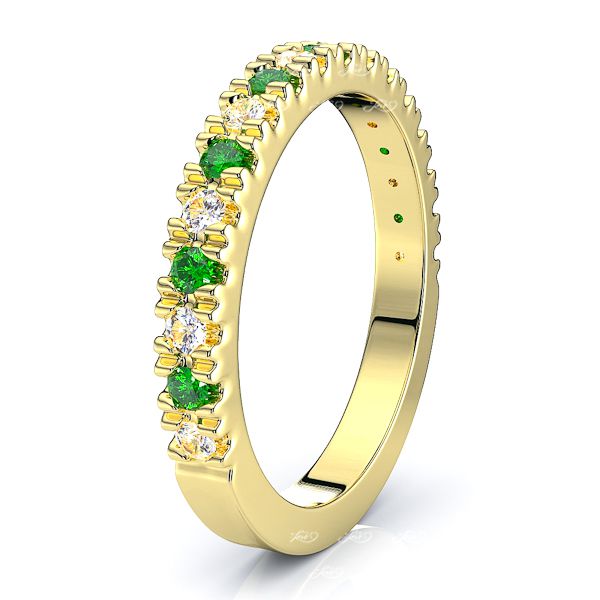 Yellow Diamond and Emerald