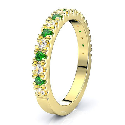Yellow Diamond and Emerald