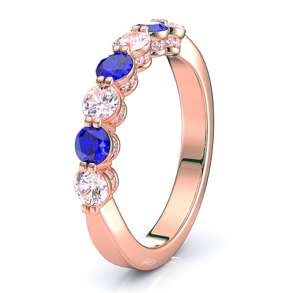 Rose Diamond and Blue Sapphire