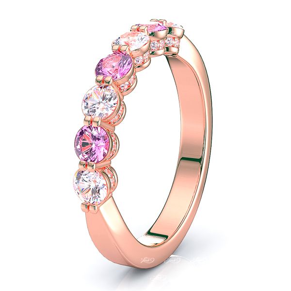 Rose Diamond and Pink Sapphire