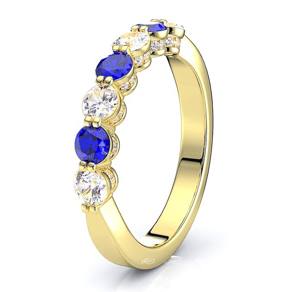 Yellow Diamond and Blue Sapphire