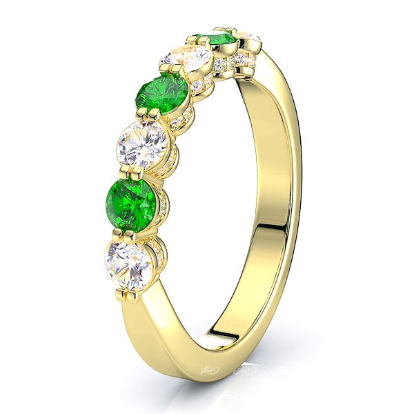 Yellow Diamond and Emerald