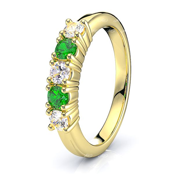 Yellow Diamond and Emerald