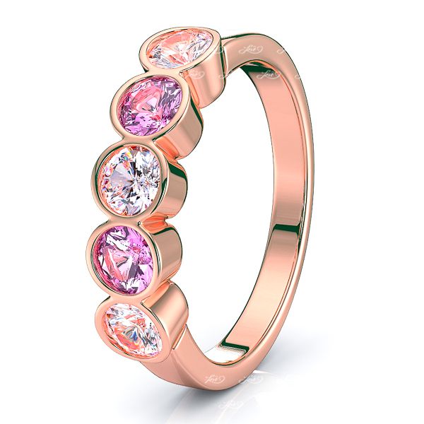 Rose Diamond and Pink Sapphire