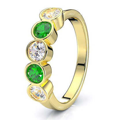 Yellow Diamond and Emerald