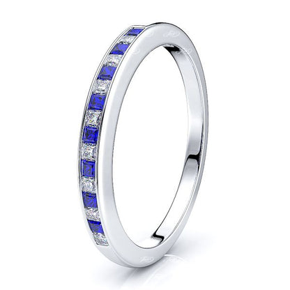 White Diamond and Blue Sapphire