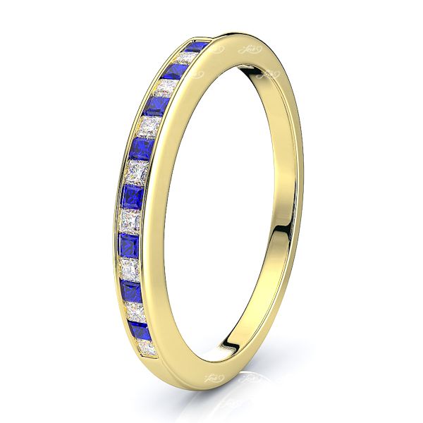 Yellow Diamond and Blue Sapphire