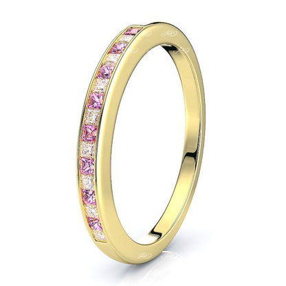 Yellow Diamond and Pink Sapphire