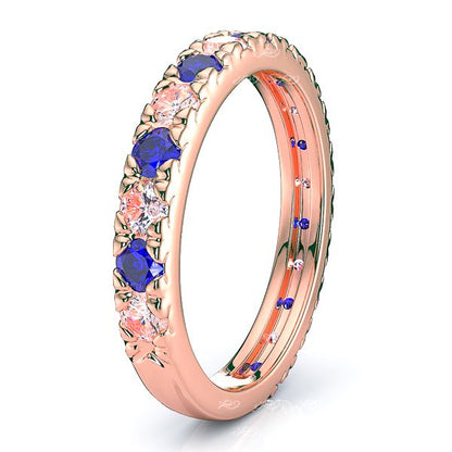 Rose Diamond and Blue Sapphire