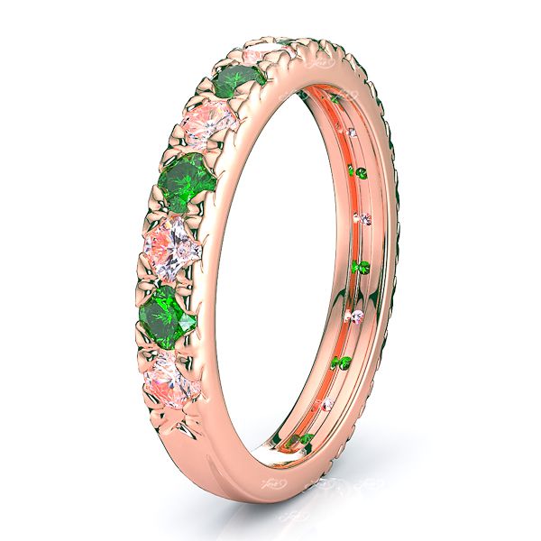 Rose Diamond and Emerald