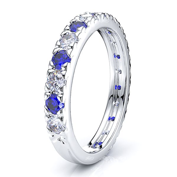 White Diamond and Blue Sapphire