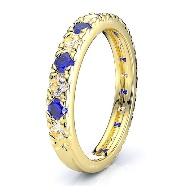 Yellow Diamond and Blue Sapphire