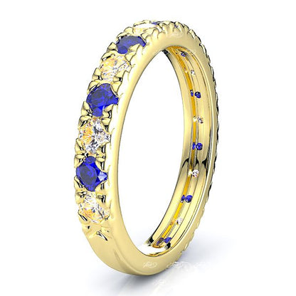 Yellow Diamond and Blue Sapphire