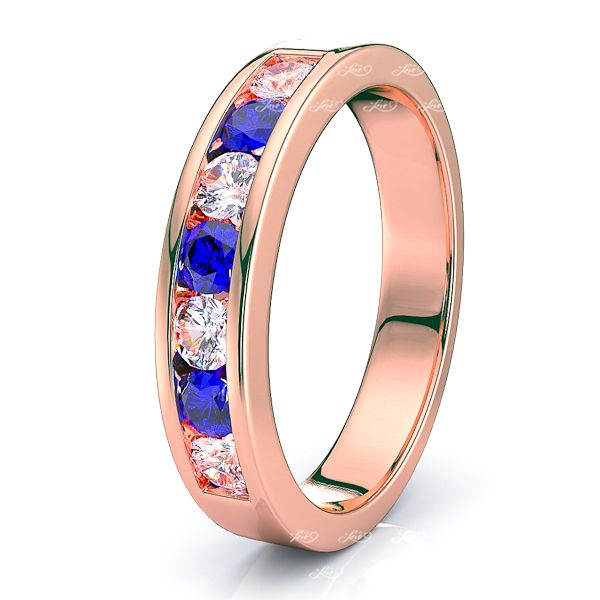 Rose Diamond and Blue Sapphire