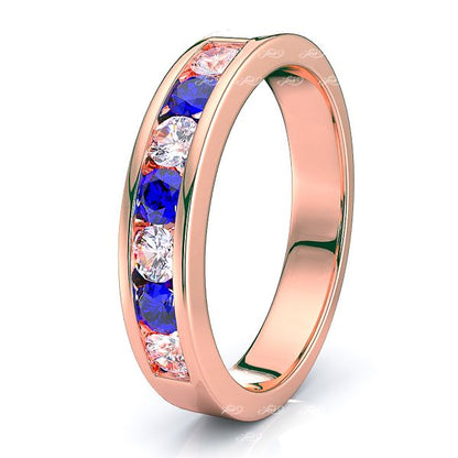 Rose Diamond and Blue Sapphire