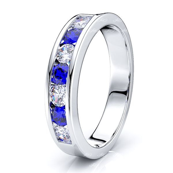 White Diamond and Blue Sapphire