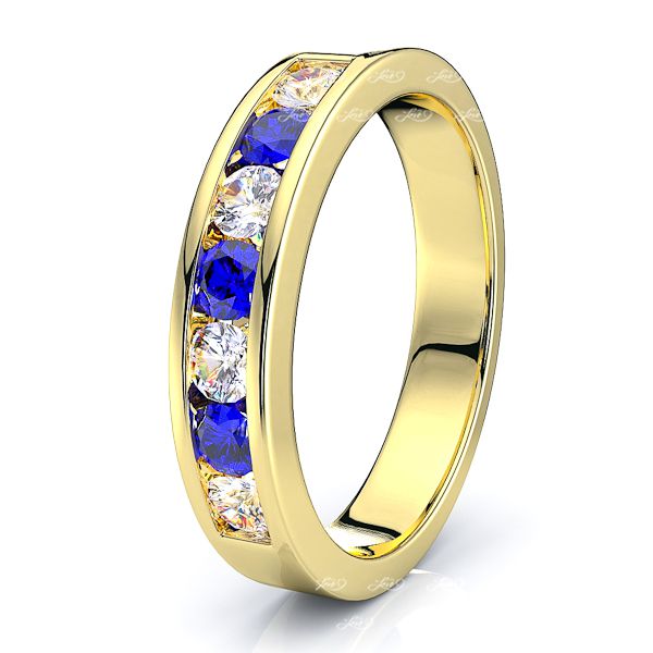 Yellow Diamond and Blue Sapphire