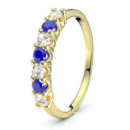 Yellow Diamond and Blue Sapphire