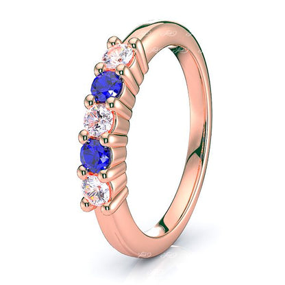 Rose Diamond and Blue Sapphire