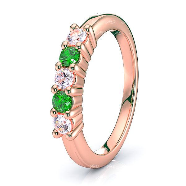Rose Diamond and Emerald