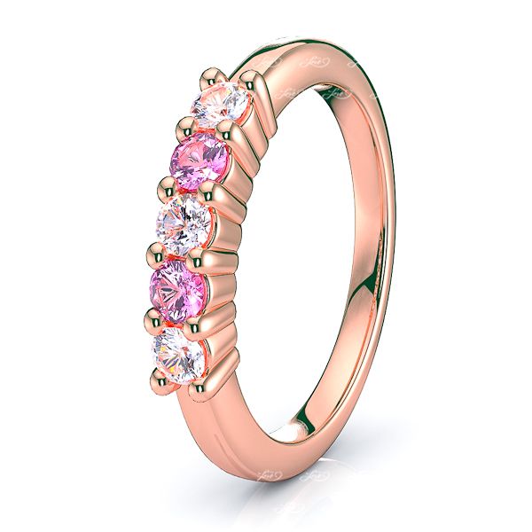 Rose Diamond and Pink Sapphire