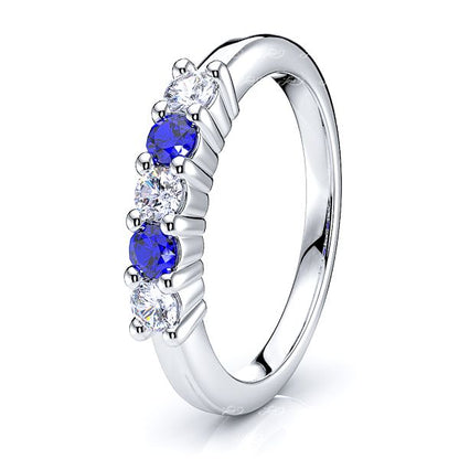 White Diamond and Blue Sapphire
