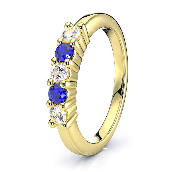 Yellow Diamond and Blue Sapphire