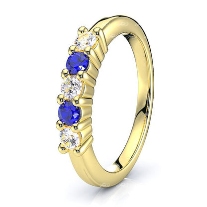 Yellow Diamond and Blue Sapphire