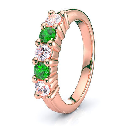Rose Diamond and Emerald